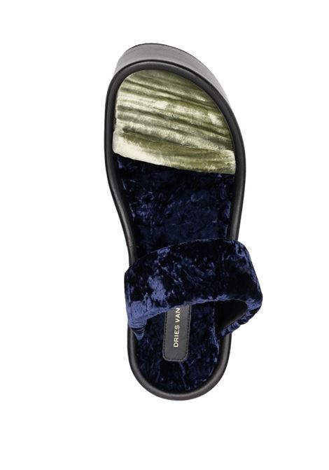sandali con zeppa in  velluto DRIES VAN NOTEN | Scarpe | WS221262H60+35QU603604